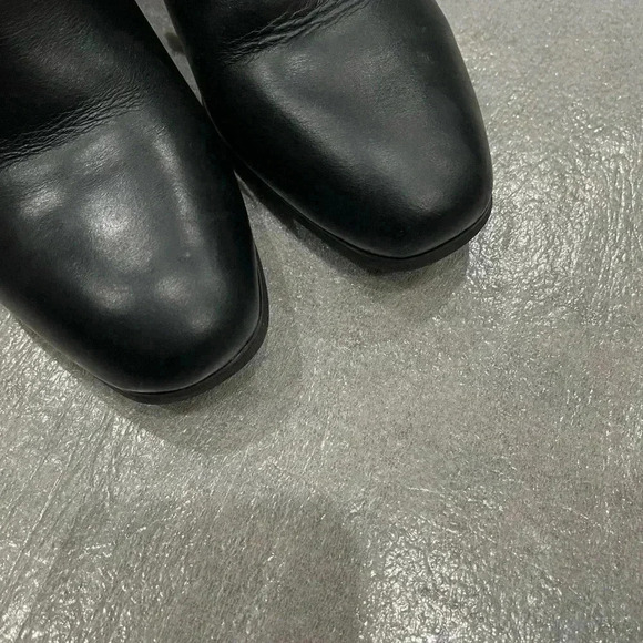 [US8]Blondo Black Waterproof Block Heeled  Round Toe Ankle Boots - Picture 4 of 9